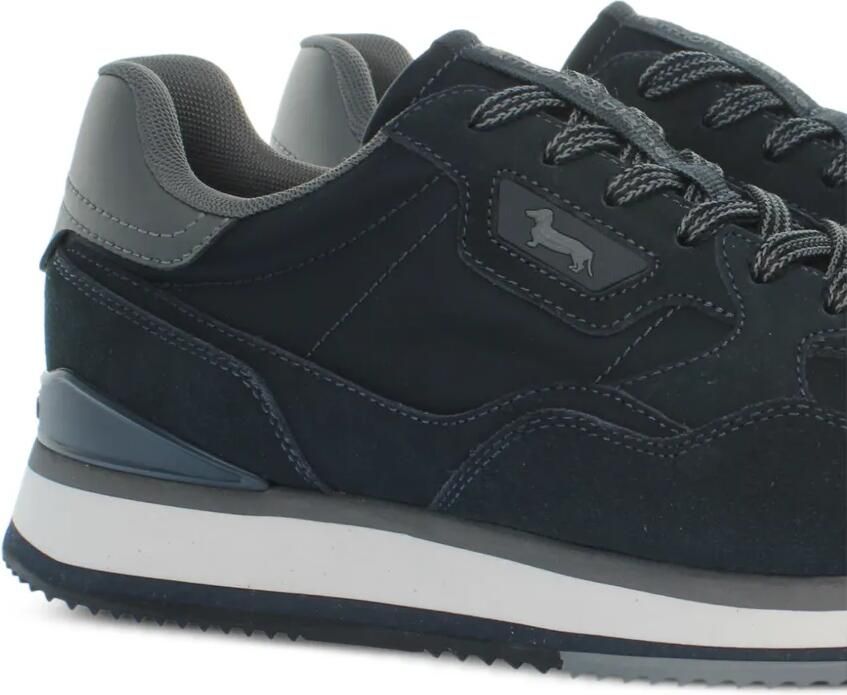 Harmont & Blaine logo-patch panelled sneakers Blauw - Foto 2
