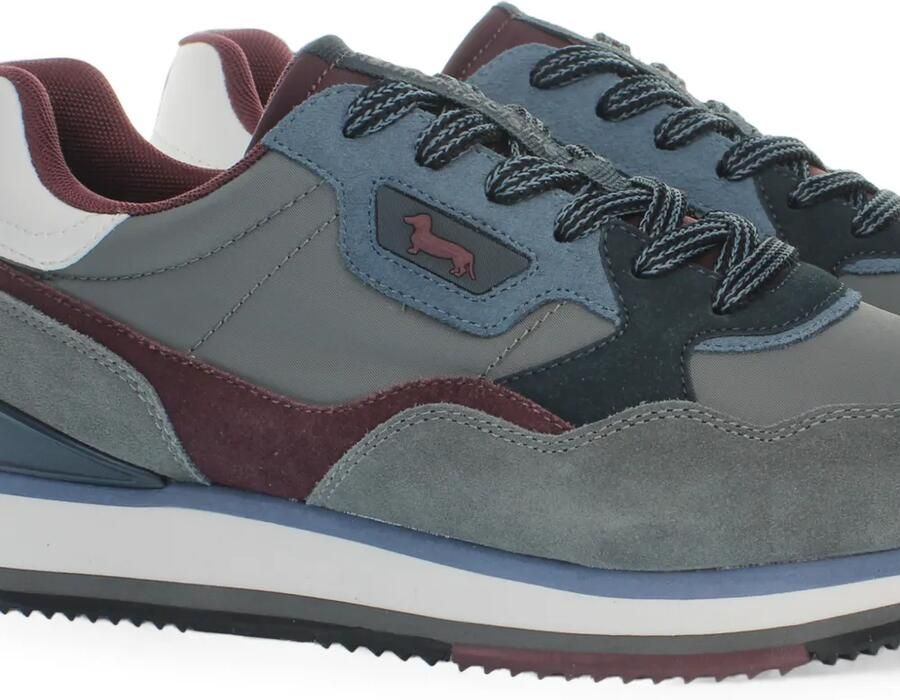 Harmont & Blaine logo-patch panelled sneakers Grijs - Foto 2