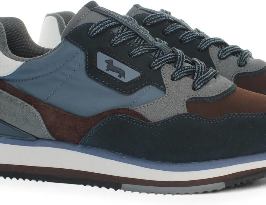 Harmont & Blaine panelled lace-up sneakers Blauw - Foto 2