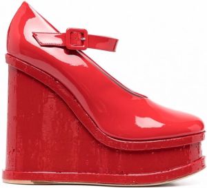 Haus of Honey Lakleren pumps Rood