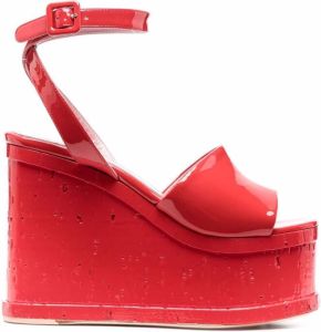 Haus of Honey Lakleren sandalen Rood