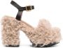 Haus of Honey Les Terriers sandalen met plateauzool Beige - Thumbnail 1