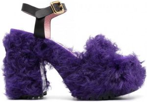 Haus of Honey Les Terriers sandalen met plateauzool Paars