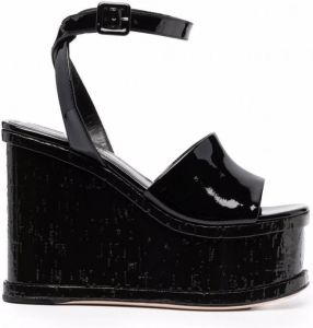 Haus of Honey Sandalen met sleehak Zwart
