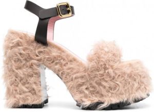 Haus of Honey Sandalen met plateauzool Beige