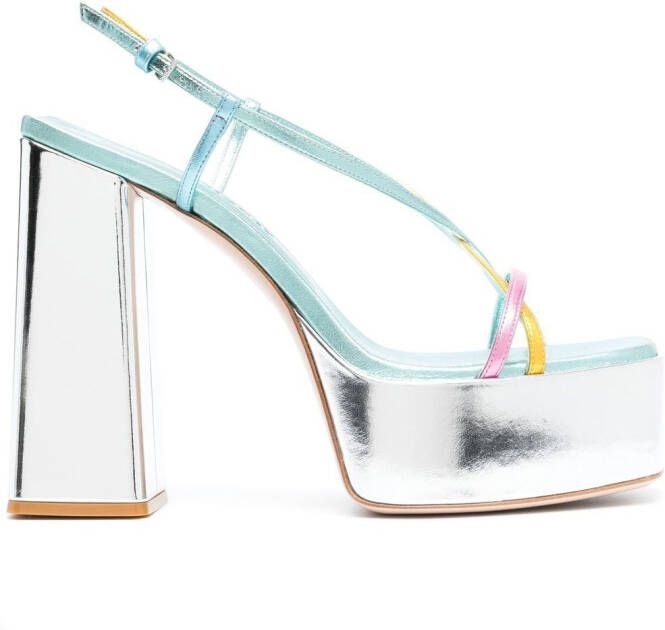 Haus of Honey Sandalen met plateauzool Blauw