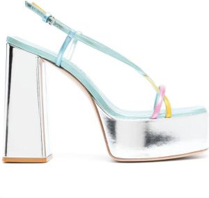 Haus of Honey Sandalen met plateauzool Blauw