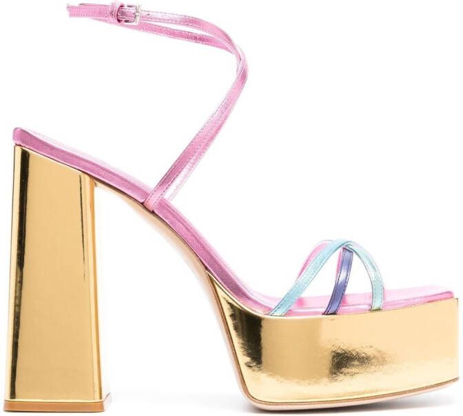 Haus of Honey Sandalen met plateauzool Roze