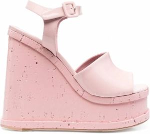 Haus of Honey Sandalen met sleehak Roze
