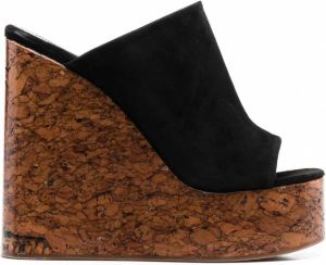 Haus of Honey Sandalen met sleehak Zwart