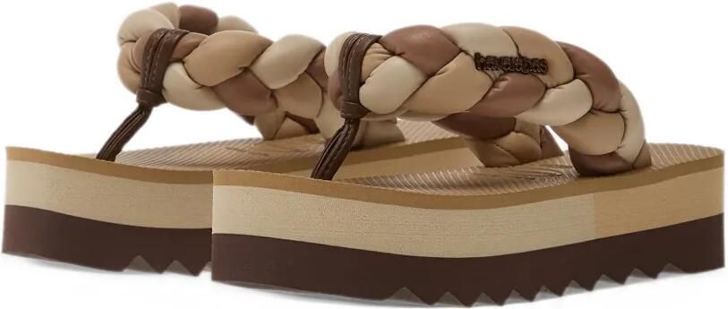Havaianas braided platform flip-flops Beige - Foto 4