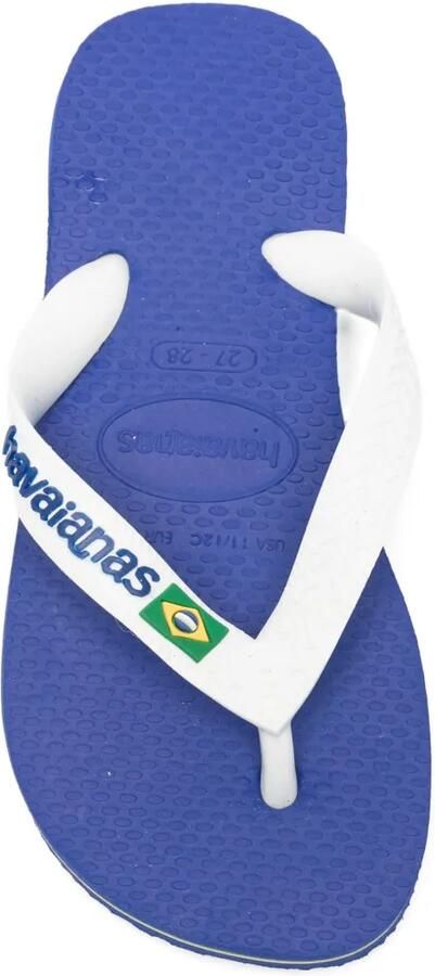 Havaianas Kids Teenslippers met logoprint Wit