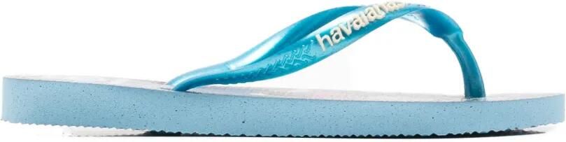 Havaianas Kids x Disney Slim Princess grafische prints teenslippers Blauw