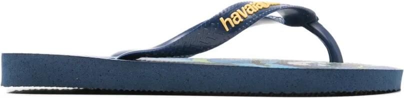 Havaianas Kids x Top Warner logoprinten teenslippers Blauw