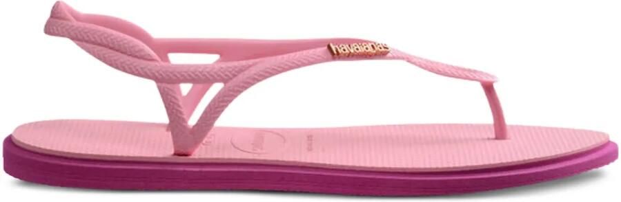 Havaianas Slippers met logo Roze