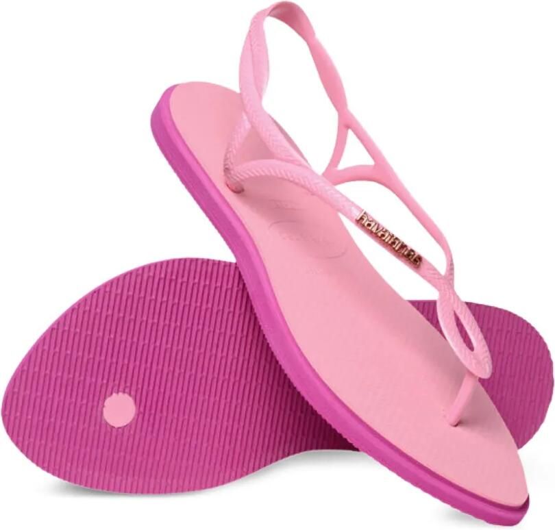 Havaianas Slippers met logo Roze - Foto 3