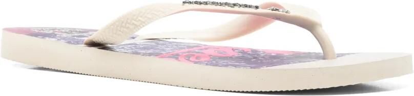 Havaianas x KidSuper Top Soccer teenslippers Beige - Foto 4