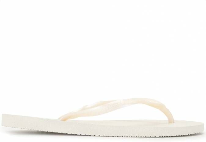 Havaianas Teenslippers met textuur Wit