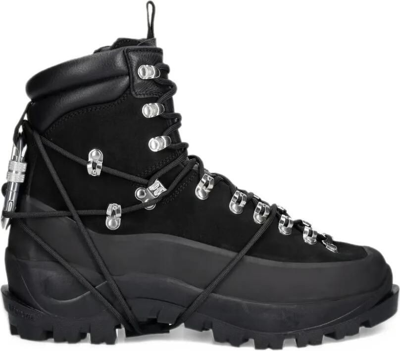 HELIOT EMIL carabiner-detail lace-up hiking boots Zwart