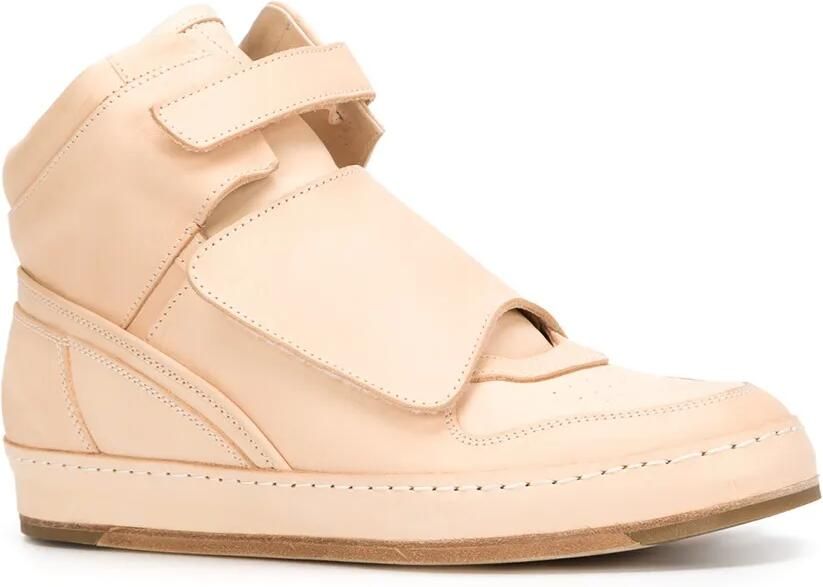 Hender Scheme hook & loop strap hi-top sneakers Beige