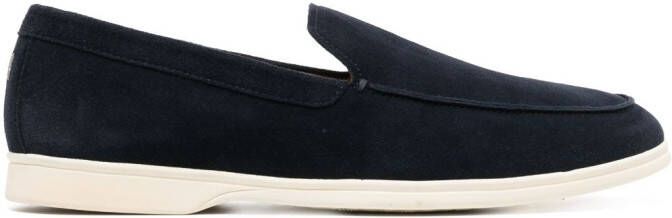 Henderson Baracco Suède loafers Blauw