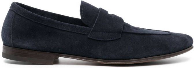 Henderson Baracco Capri suède loafers Blauw