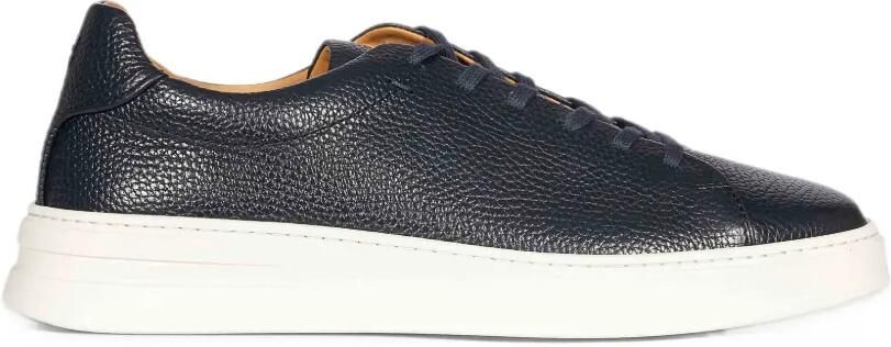 Henderson Baracco Daytona pebbled-leather sneakers Blauw