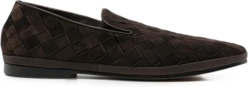 Henderson Baracco Geweven loafers Bruin