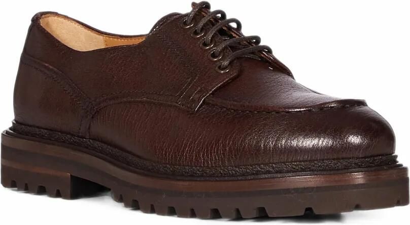 Henderson Baracco grained-leather lace-up shoes Bruin - Foto 3