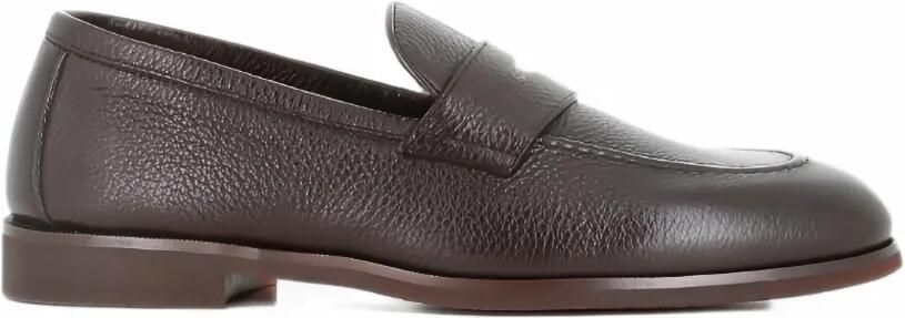 Henderson Baracco grainy-leather loafers Bruin
