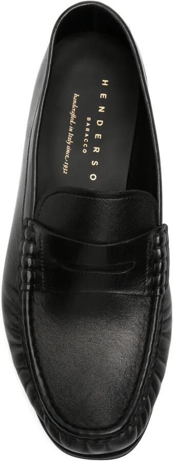 Henderson Baracco Hugo leren loafers Zwart - Foto 2