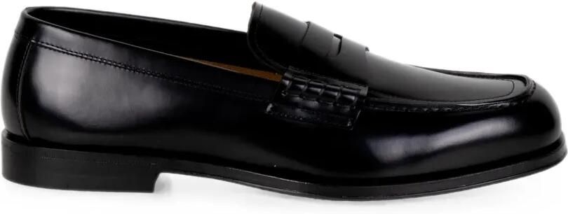 Henderson Baracco leather loafers Zwart