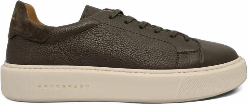 Henderson Baracco Leone pebbled leather sneakers Groen
