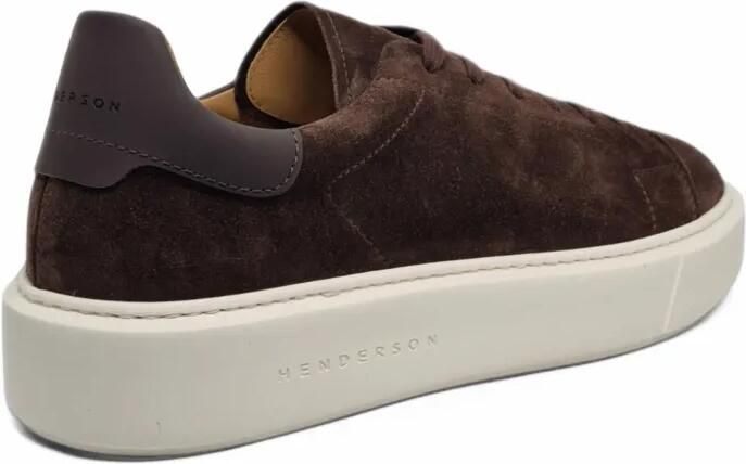 Henderson Baracco Leone suede sneakers Bruin - Foto 5