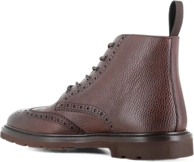 Henderson Baracco Leren brogue enkellaarzen Bruin - Foto 4