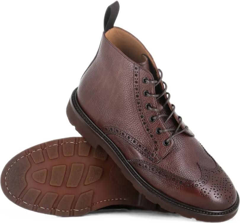 Henderson Baracco Leren brogue enkellaarzen Bruin - Foto 2