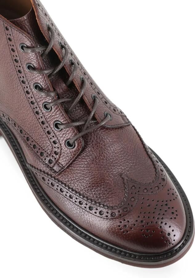 Henderson Baracco Leren brogue enkellaarzen Bruin - Foto 3