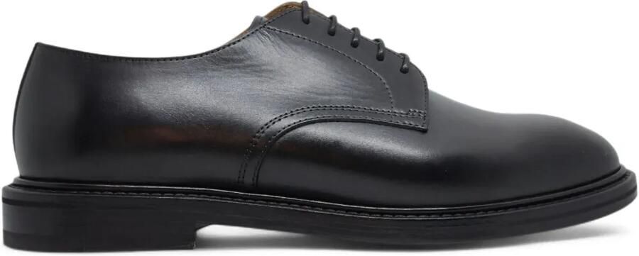 Henderson Baracco Leren derby veterschoenen Zwart
