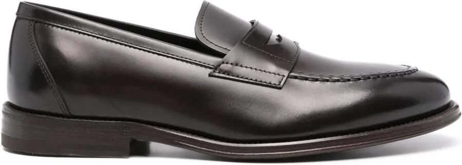 Henderson Baracco Leren loafers Bruin