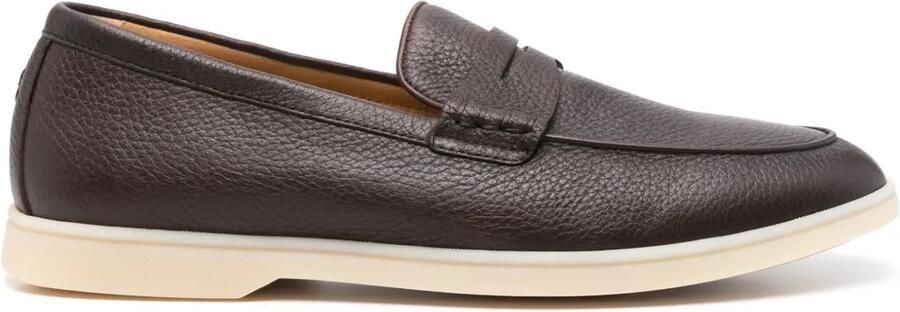 Henderson Baracco Leren loafers Bruin
