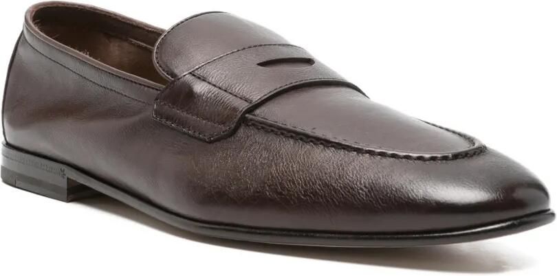 Henderson Baracco Leren loafers Bruin