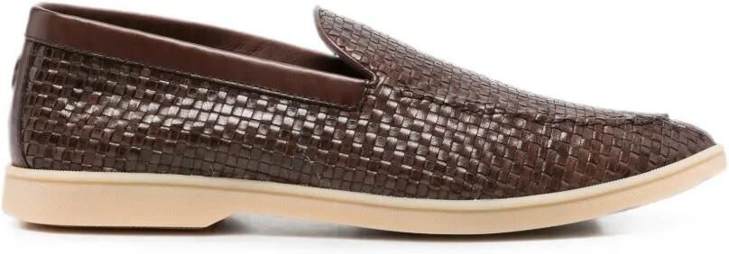 Henderson Baracco Leren loafers Bruin