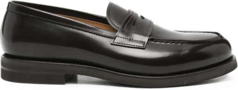 Henderson Baracco Leren loafers Bruin