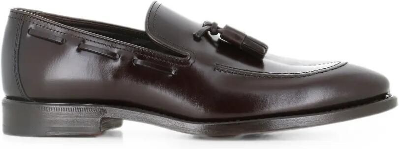 Henderson Baracco Leren loafers met kwastjes Bruin