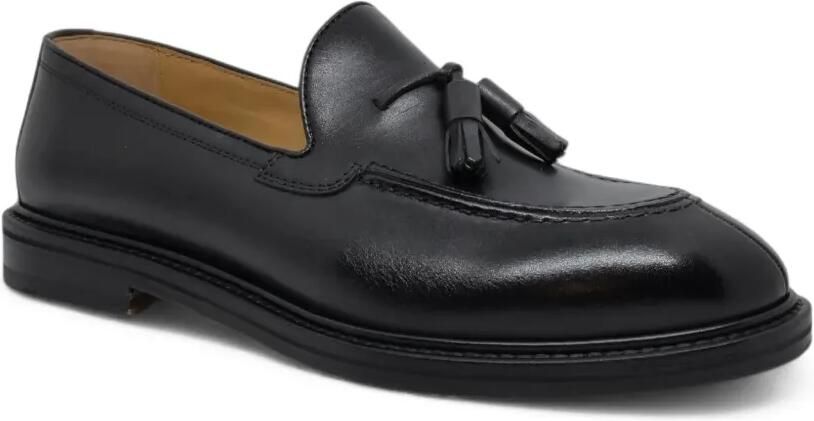 Henderson Baracco Leren loafers met kwastjes Zwart - Foto 5