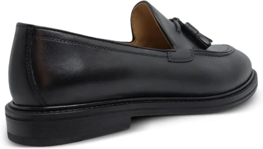 Henderson Baracco Leren loafers met kwastjes Zwart - Foto 4