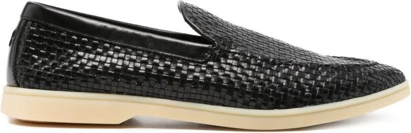 Henderson Baracco Leren loafers Zwart