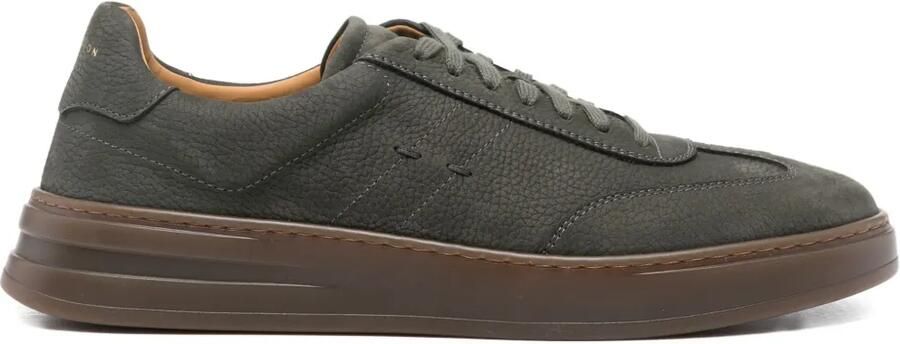Henderson Baracco Leren sneakers Groen