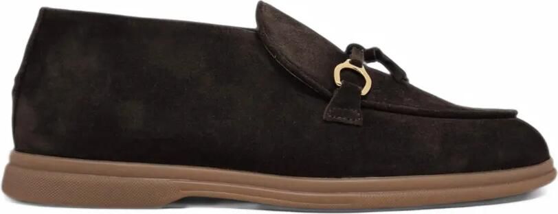 Henderson Baracco Lizzy horsebit suede loafers Bruin