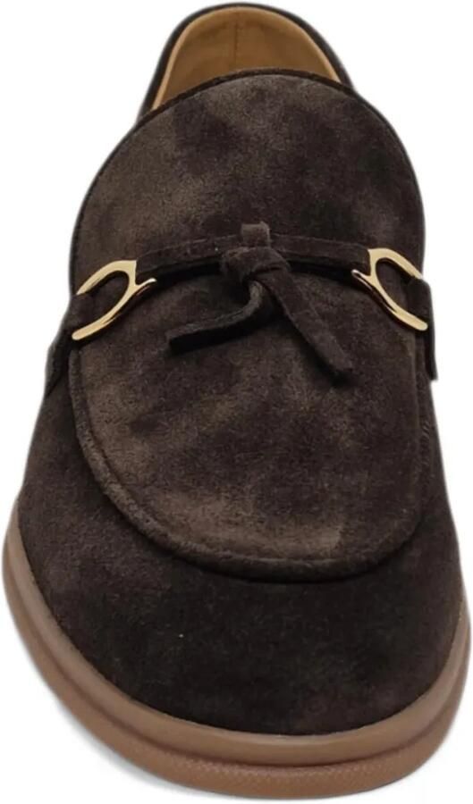 Henderson Baracco Lizzy horsebit suede loafers Bruin - Foto 2